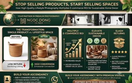Stop Selling Products, Start Selling Spaces: How High-Quality Lifestyle Photography Multiplies E-commerce ROI for Sustainable Home Decor