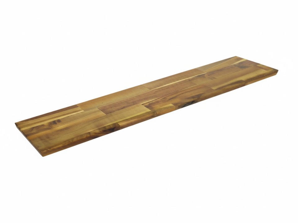 Premium Acacia Wood Floating Shelf - Natural Modern Wall Storage
