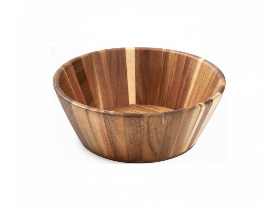 Superior Acacia Wood Salad Bowl - Durable & Eco-Friendly Tableware
