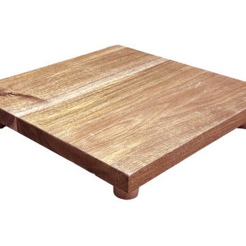 Premium Acacia Wood Serving Riser - Durable & Versatile Display Board