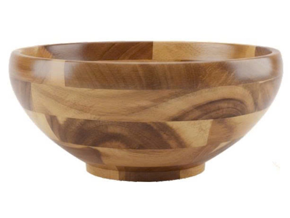 Acacia Wood Salad Bowl - Durable & Stylish Kitchenware