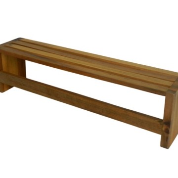 Premium Acacia Wood Wall-Mounted Bath Shelf - Durable Bathroom Storage Solution