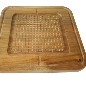 Artisanal Acacia Wood Carving & Chopping Board with Juice Groove