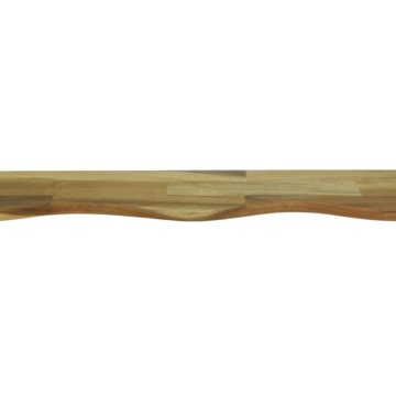 Curvy Acacia Wood Floating Shelf - Live Edge Design