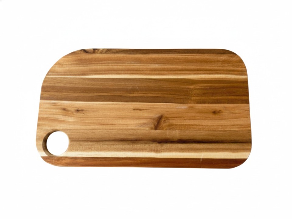 Superior Acacia Wood Cutting Board with Ergonomic Hole - Durable Kitchen Essential