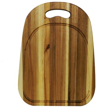 Acacia Wood Cutting Board with Juice Groove - Kitchen Essential