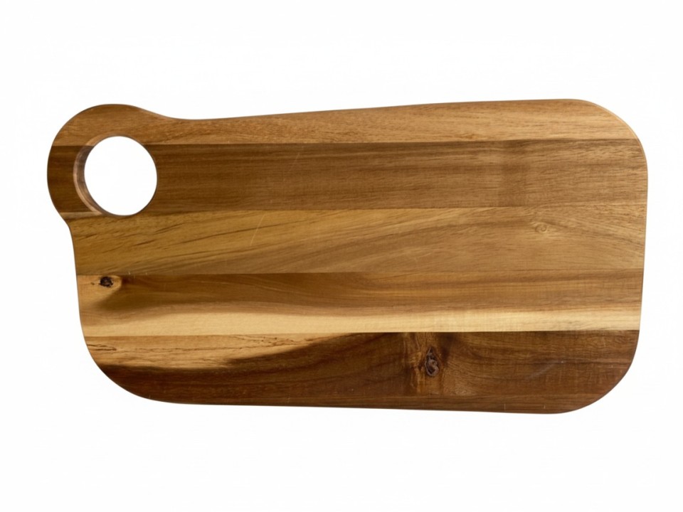 Exceptional Acacia Wood Cutting Board with Hanging Hole - Durable Kitchenware