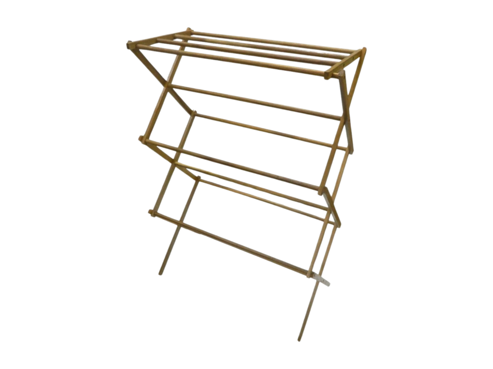 Premium Acacia Wood Foldable Drying Rack - Sustainable Laundry Solution