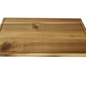 Premium Acacia Wood Footed Cutting Board with Juice Groove - Sustainable Kitchenware