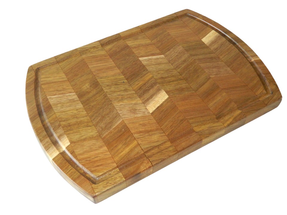 Acacia Wood Herringbone Cutting Board - Durable & Stylish Kitchen Essential