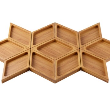 Acacia Wood Modular Serving Tray - Versatile & Sustainable Kitchenware