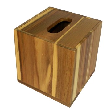 Premium Acacia Wood Napkin Holder - Durable & Stylish Tissue Box Cover