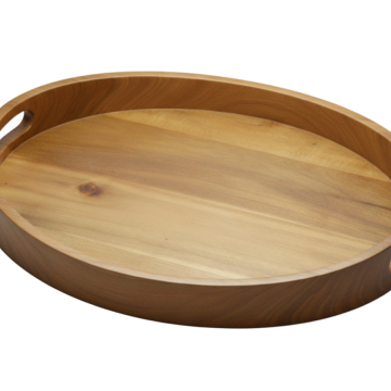 High-end Acacia Wood Serving Tray with Handles - Eco-friendly Kitchenware