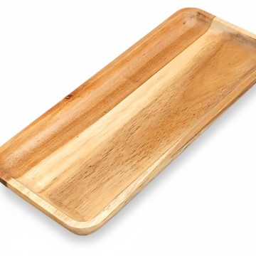 Rectangular Acacia Wood Serving Platter - Sustainable Tableware