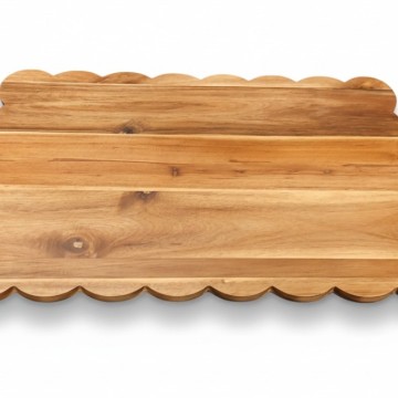 Acacia Wood Scalloped Serving Board - Premium Wholesale Kitchenware