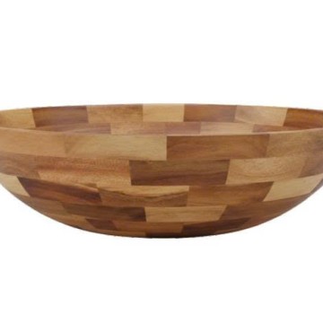 First-rate  Acacia Wood Segmented Salad Bowl - Durable Dining Essential