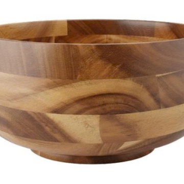 Premium Acacia Wood Serving Bowl - Handcrafted & Durable Kitchenware