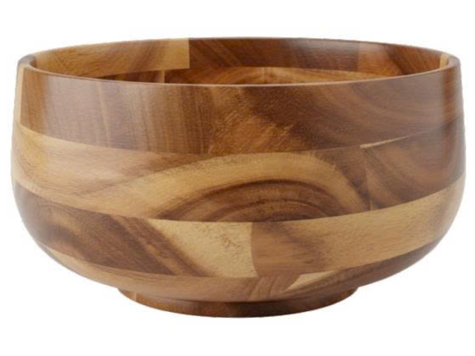Premium Acacia Wood Serving Bowl - Handcrafted & Durable Kitchenware