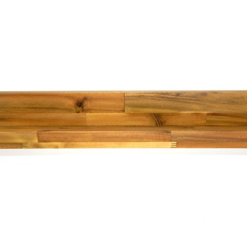 U-Shaped Acacia Wood Wall Shelf - Floating Display Ledge for Modern Interiors
