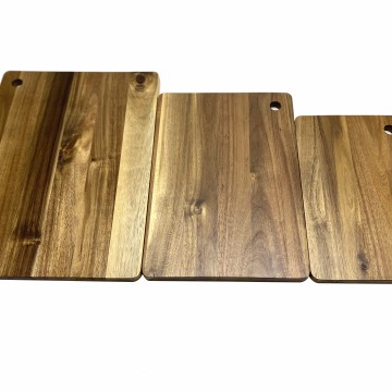 Exquisite Acacia Wood Charcuterie Board Set of 3 with Hanging Holes - Durable Kitchenware