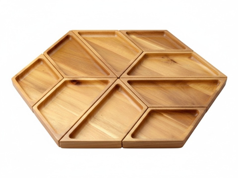 Unique acacia wooden serving platter