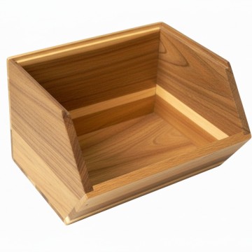 Small Acacia Wood Pantry Bin