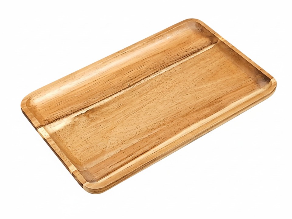 Acacia Wood Rectangular Serving Platter - Sustainable Kitchenware