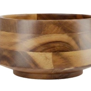 Acacia Wood Serving Bowl - Handcrafted Natural Kitchenware Wholesale