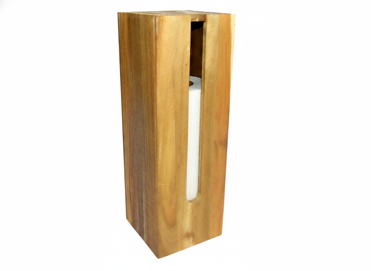 Acacia Wood Paper Holder | Premium Kitchenware | US & EU