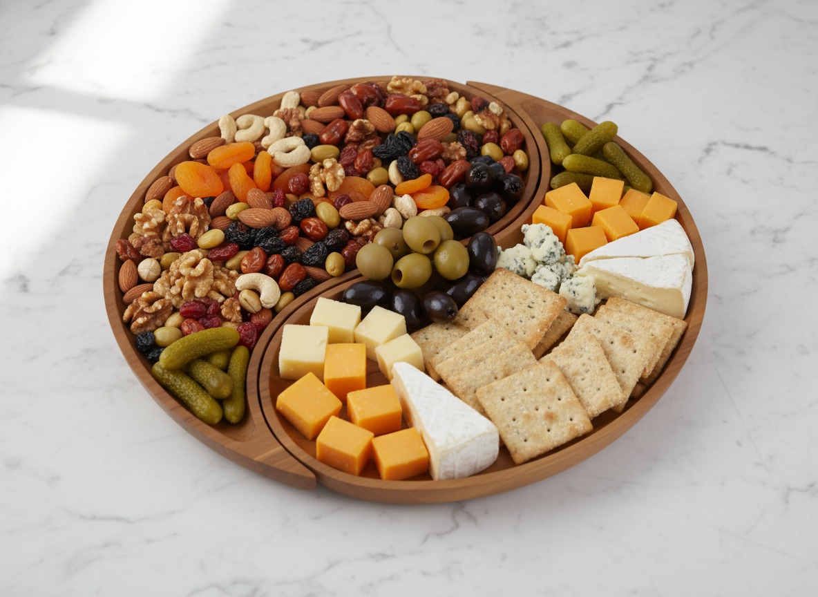 Artisan Acacia Wood Platter - Eco-Friendly Kitchenware | USA & EU