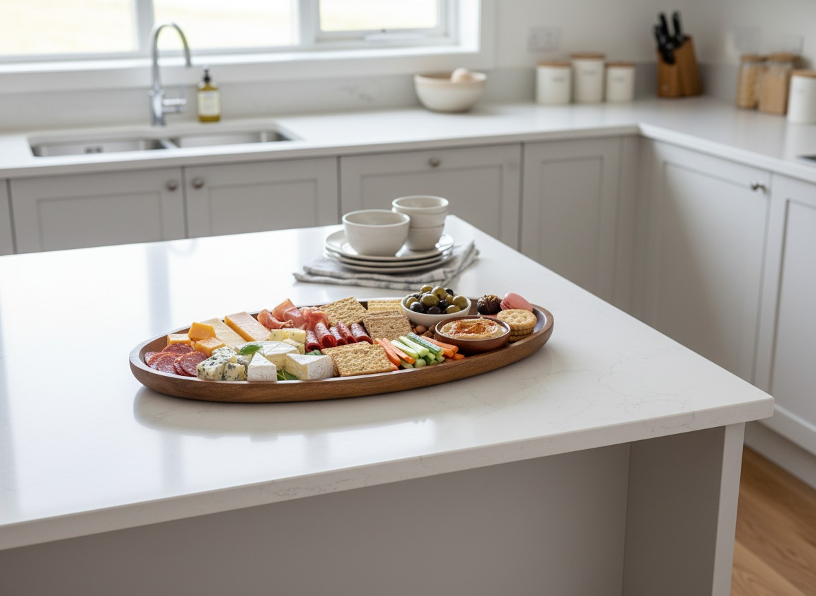 Acacia Wood Platter | Oval Serving Tray for US & EU Kitchens