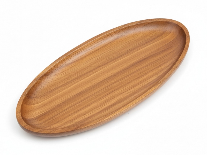 Acacia Wood Platter | Oval Serving Tray for US & EU Kitchens