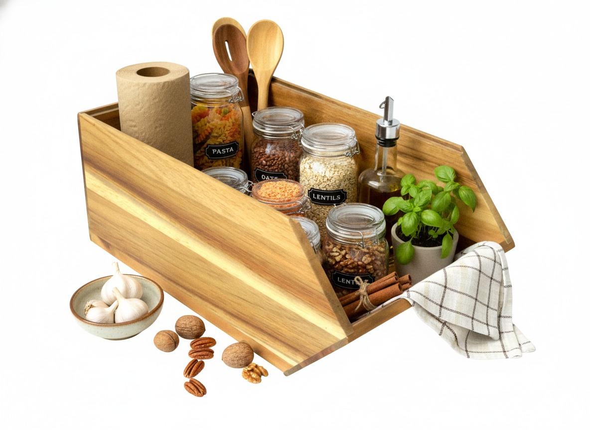 Acacia Wood Pantry Bins | Wholesale & Retail USA, EU