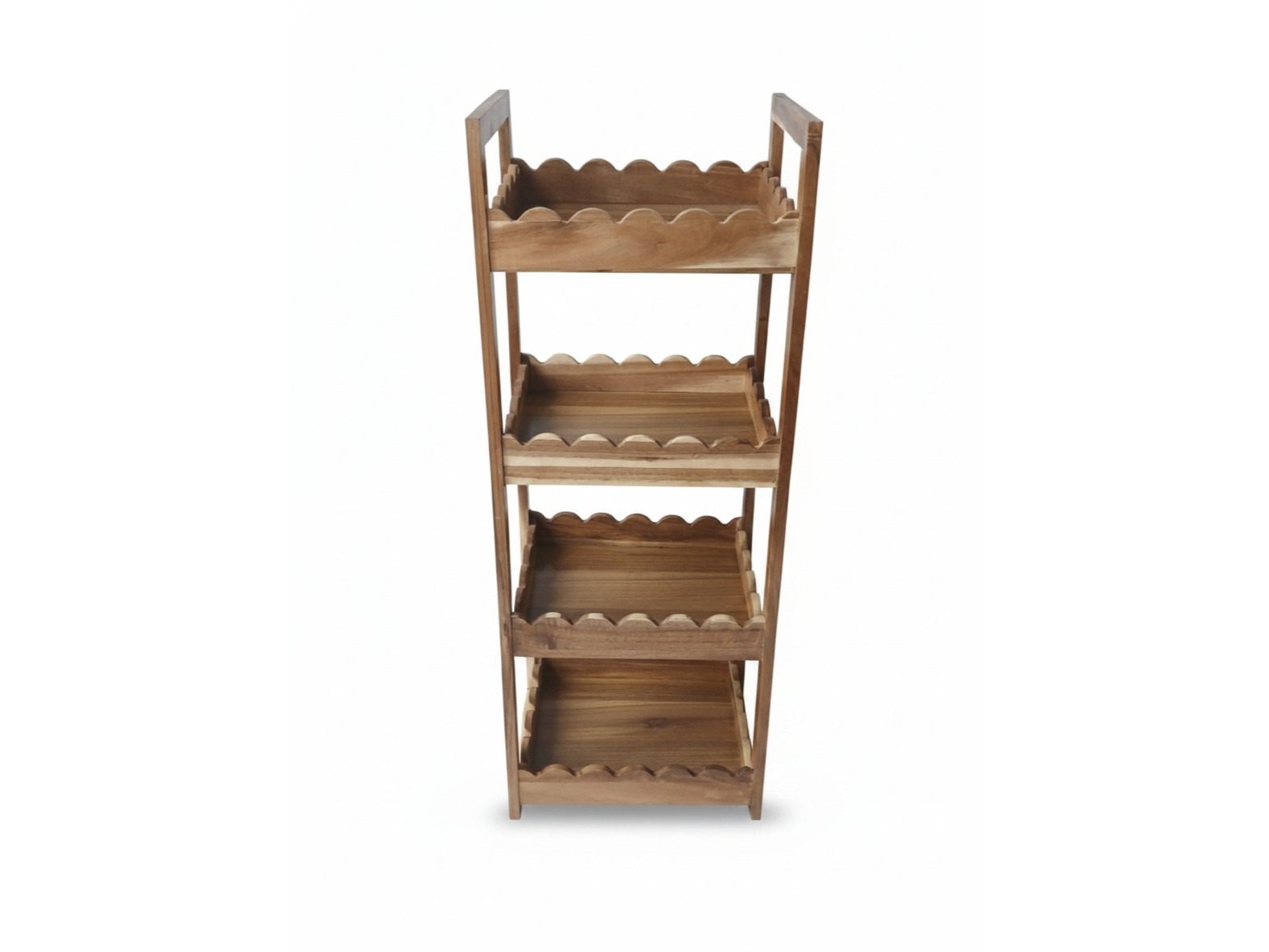 Acacia Wood 4-Tier Bath Shelf | Elegant Bathroom Storage US & EU