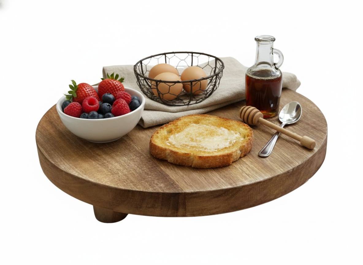 Superior Acacia Footed Board | Wholesale Vietnam Woodware
