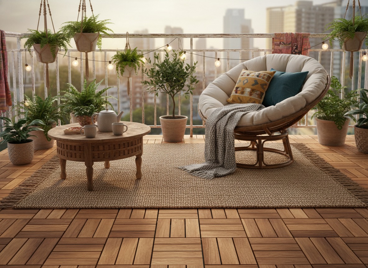 Superior Acacia Interlocking Deck Tiles - Outdoor Flooring US & EU