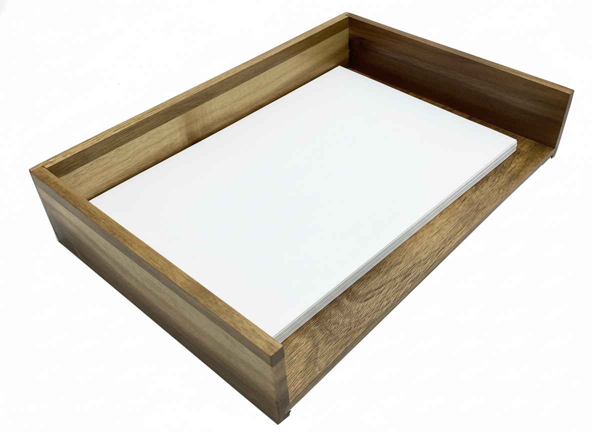 Acacia Wood Desk Tray | Premium Organizers for US & EU