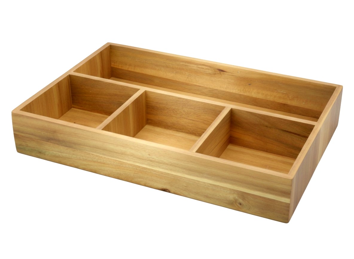 Acacia Wood Desk Organizer | US & EU Sustainable Storage