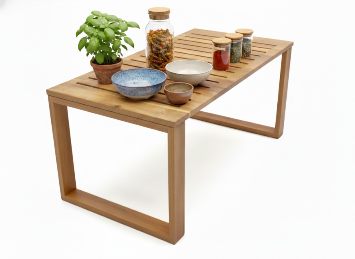 Acacia Wood Kitchen Shelf Helper | Sustainable EU & US Design