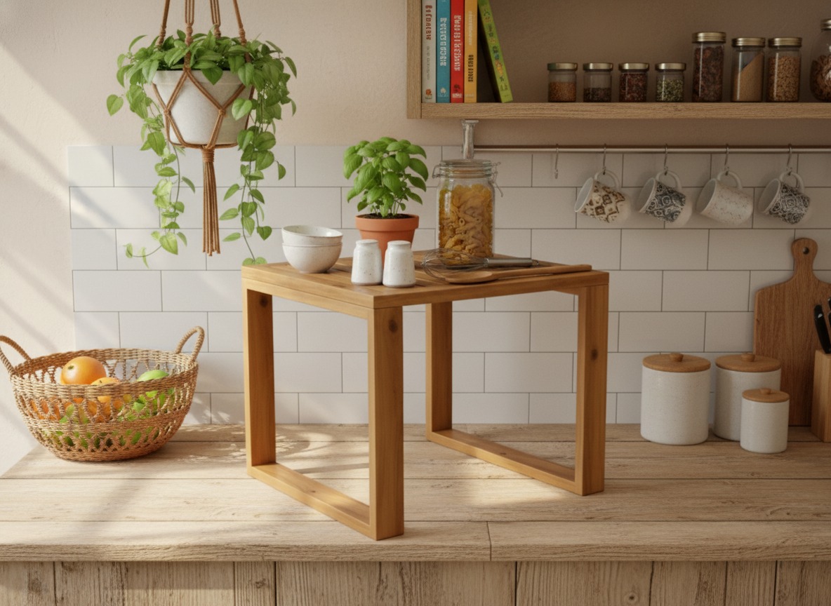 Acacia Wood Kitchen Shelf Helper | Vietnam Wholesale Supplier