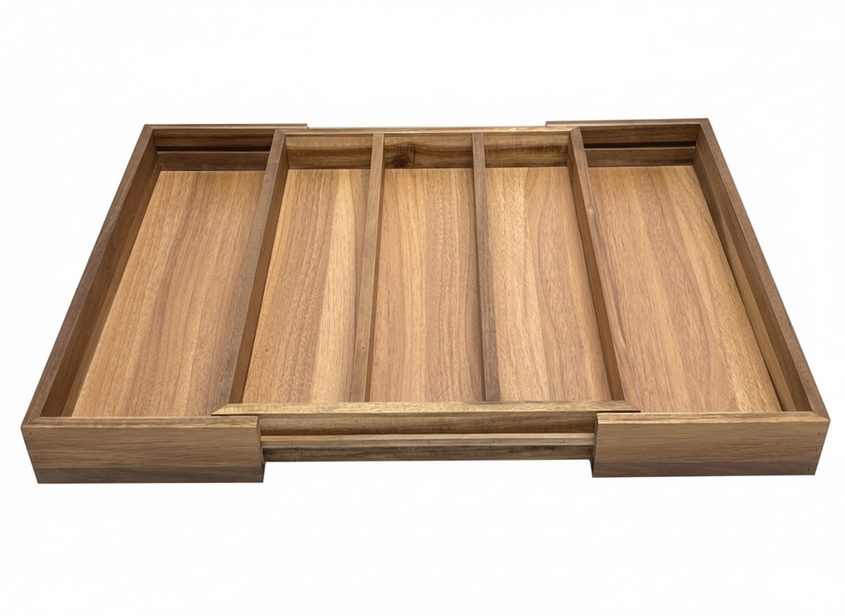 Acacia Expandable Drawer Organizer - Kitchen & Office Storage