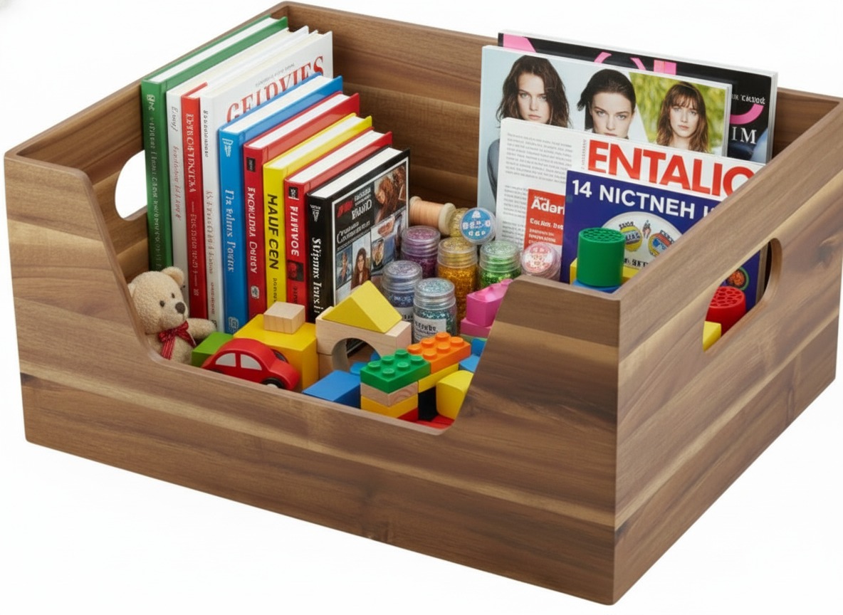 Acacia Wood Storage Bins Wholesale | Vietnam Supplier USA/EU