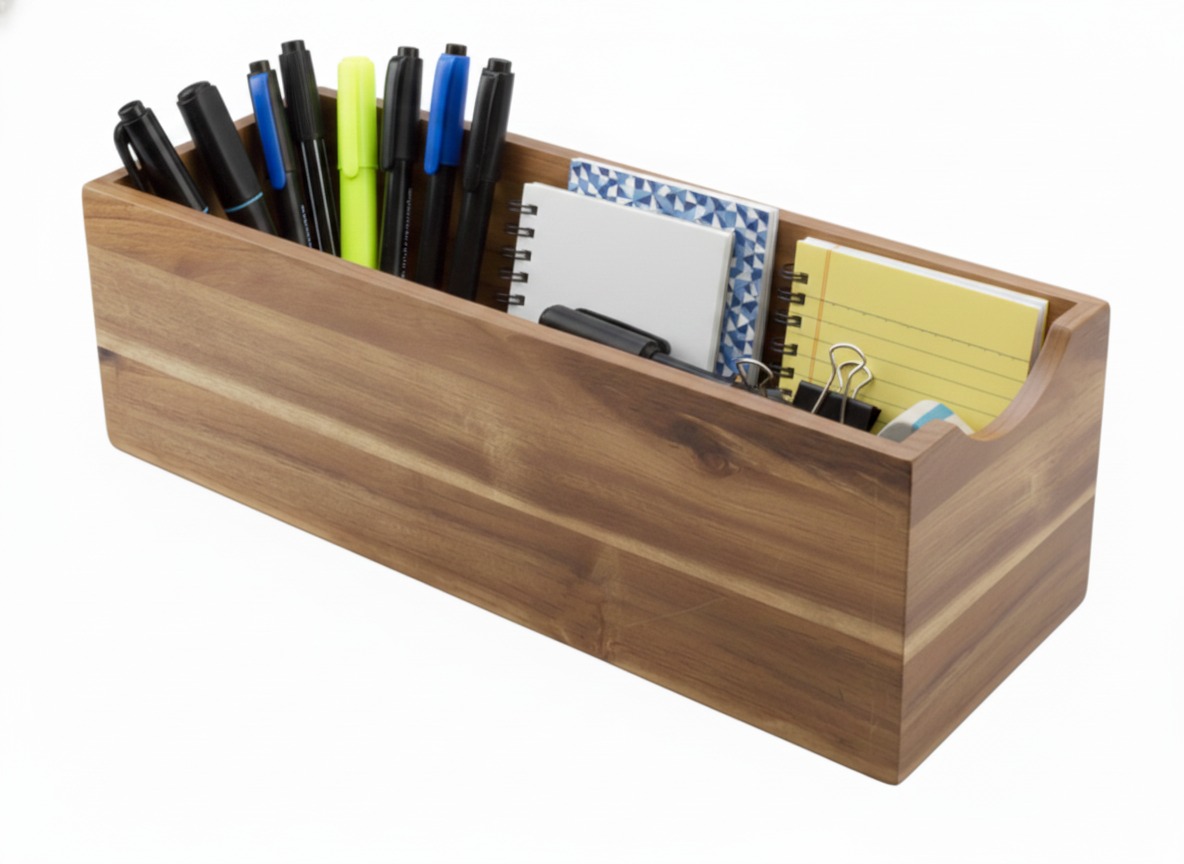 Acacia Wood Storage Bin - Sustainable Organizers | USA & EU
