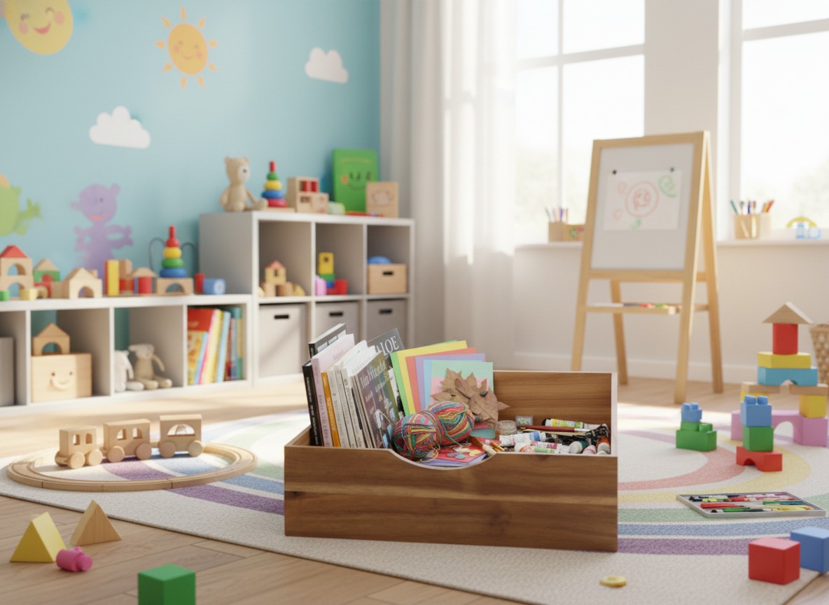 Acacia Wood Storage Bin | Premium Organizers for US & EU