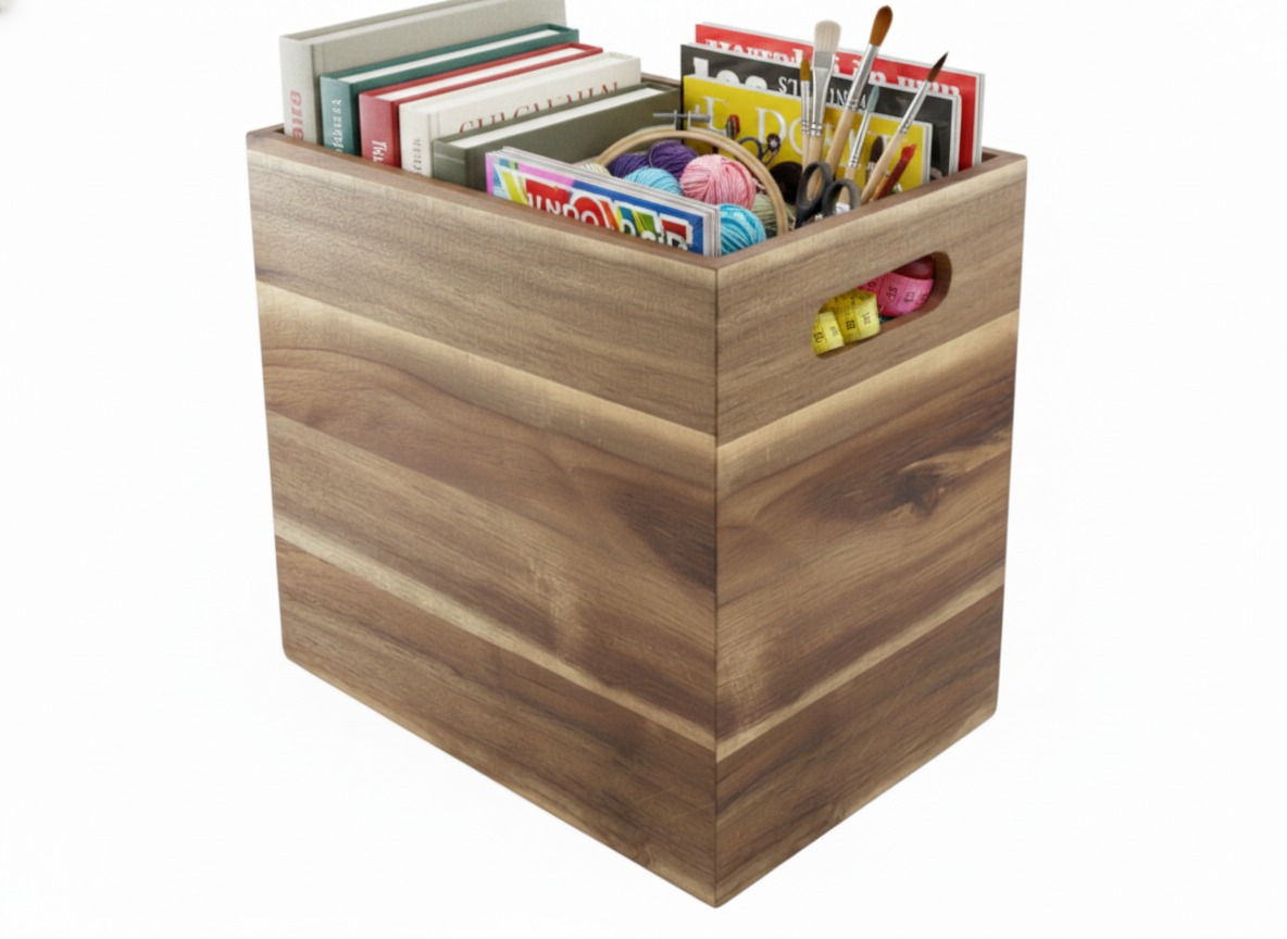 Acacia Wood Storage Bin | Home Organizers USA & EU