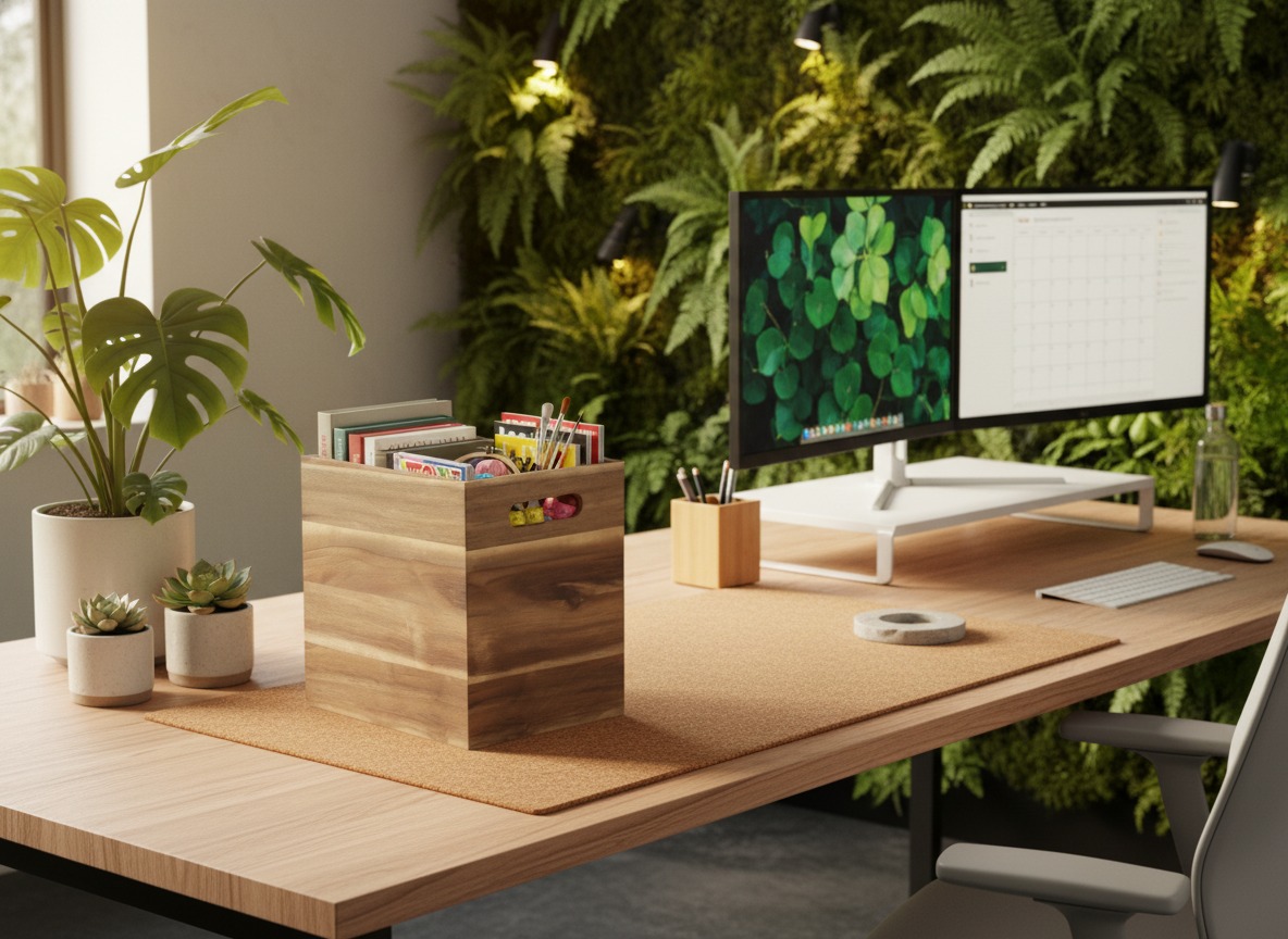 Acacia Wood Storage Bin | Home Organizers USA & EU