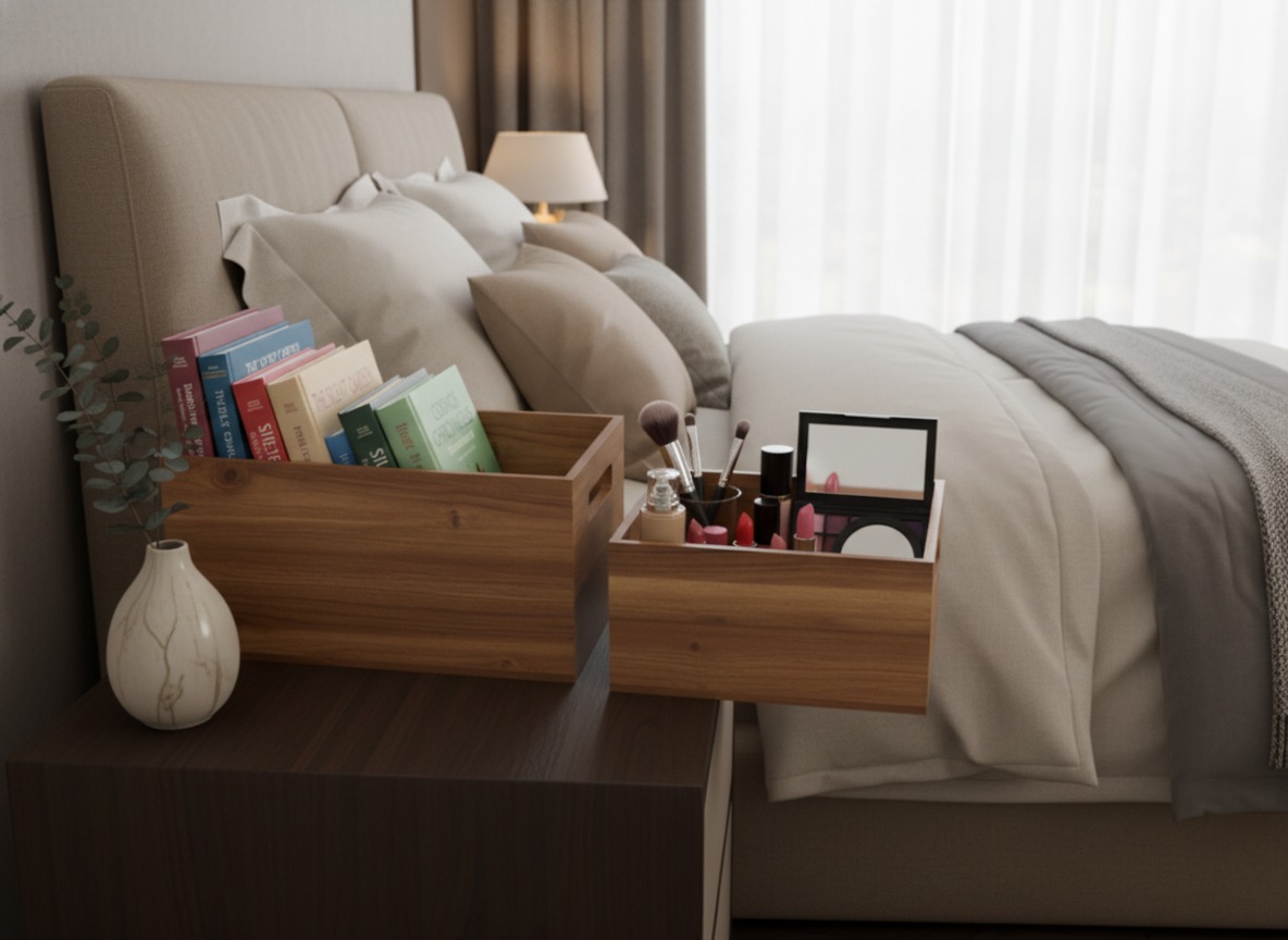 Acacia Wood Storage Bins - Organize with Style (US/EU)