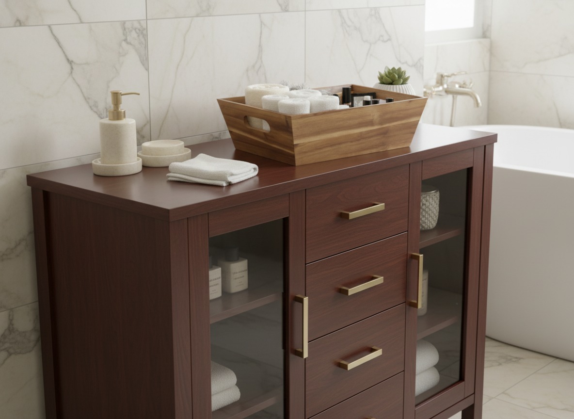 Acacia Wood Storage Bin | Tapered Design | US & EU Markets
