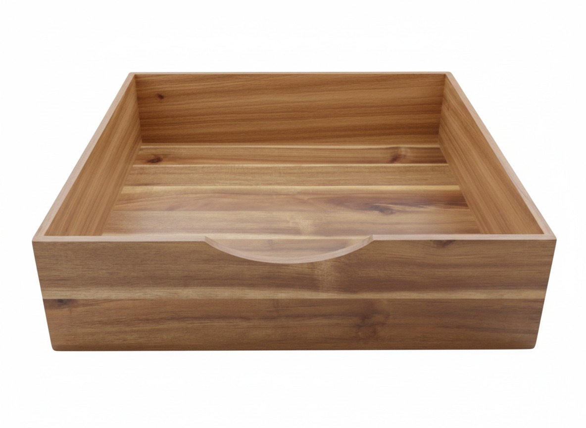 Acacia Wood Storage Bin | Premium Organizers for US & EU