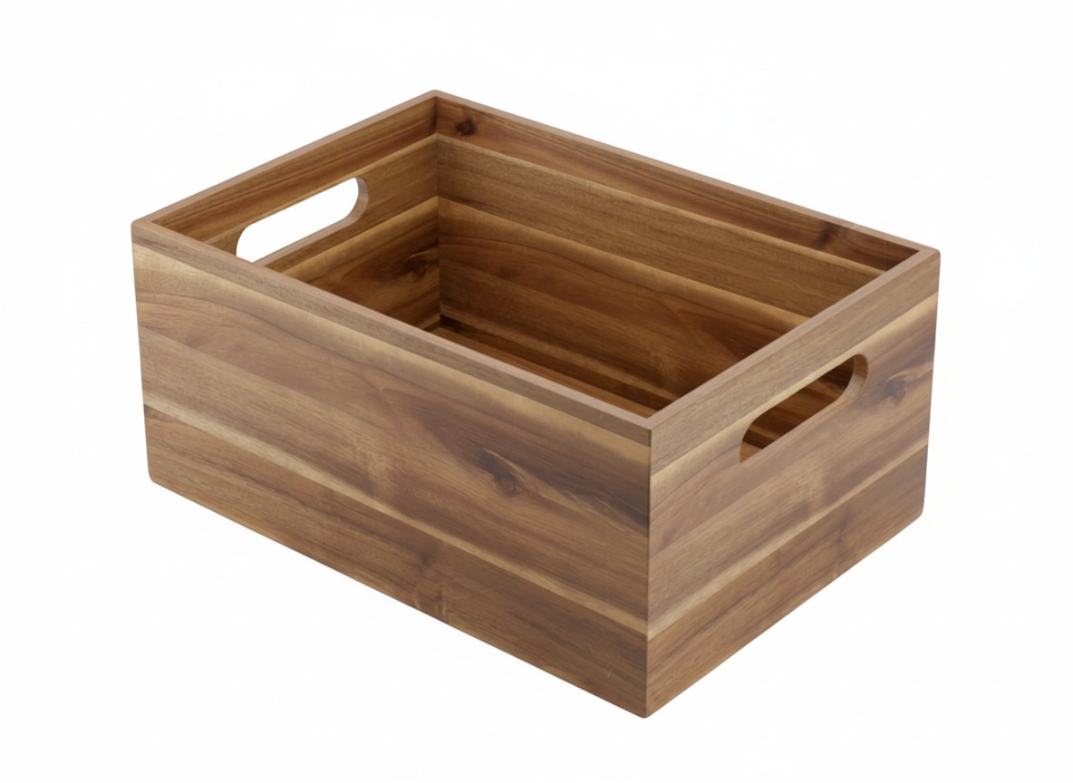 Acacia Wood Storage Bins | Wholesale & Export from Vietnam